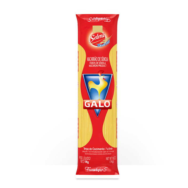 Macarrao Semola Galo 500gr Furadinho 5
