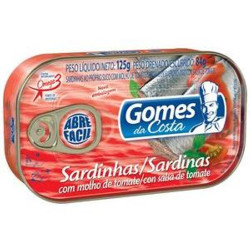Sardinha Gomes da Costa 125gr Molho de T