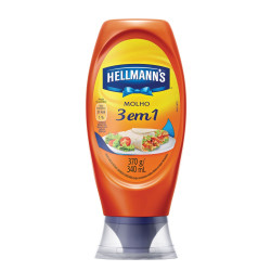 Molho Hellmanns 3em1  370gr
