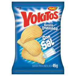 Batata Yokitos Onduladas 45gr Natural