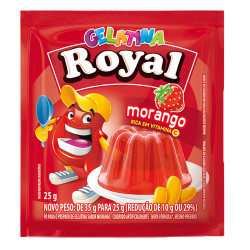 Gelatina em Po Royal 25gr Morango