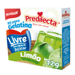 Gelatina Po Predilecta Zero 12gr Limao