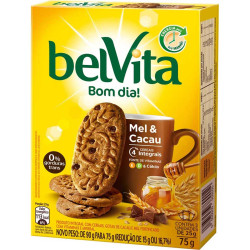 Biscoito Belvita 75gr Mel e Cacau