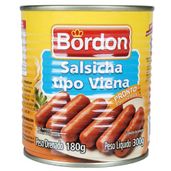 Salsicha Viena Bordon Lata 180gr