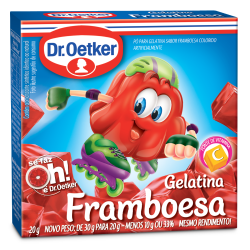 Gelatina em Po Dr.Oetker 20gr Framboesa