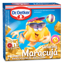 Gelatina em Po Dr.Oetker 20gr MaracujA