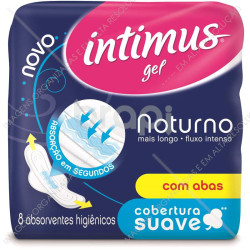 Absorvente Noturno com Abas Intimus Gel 