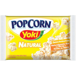 Pipoca Microondas Yoki PopCorn 100gr Nat