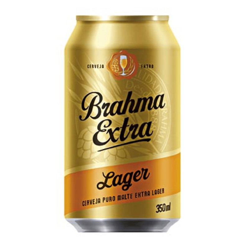 Cerveja Brahma Lata 350ml Extra Lager