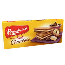 Biscoito Wafer Bauducco 140gr Triplo Cho
