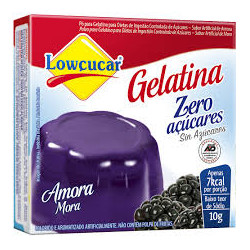 Gelatina em Po Lowcucar Zero 10gr Amora