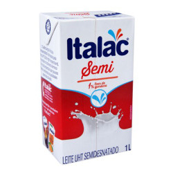 Leite Longa Vida Italac 1lt Semi-Desnata