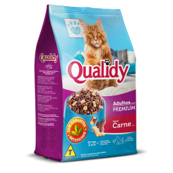Ração P/ Gatos Qualidy 500gr Adulto Carn