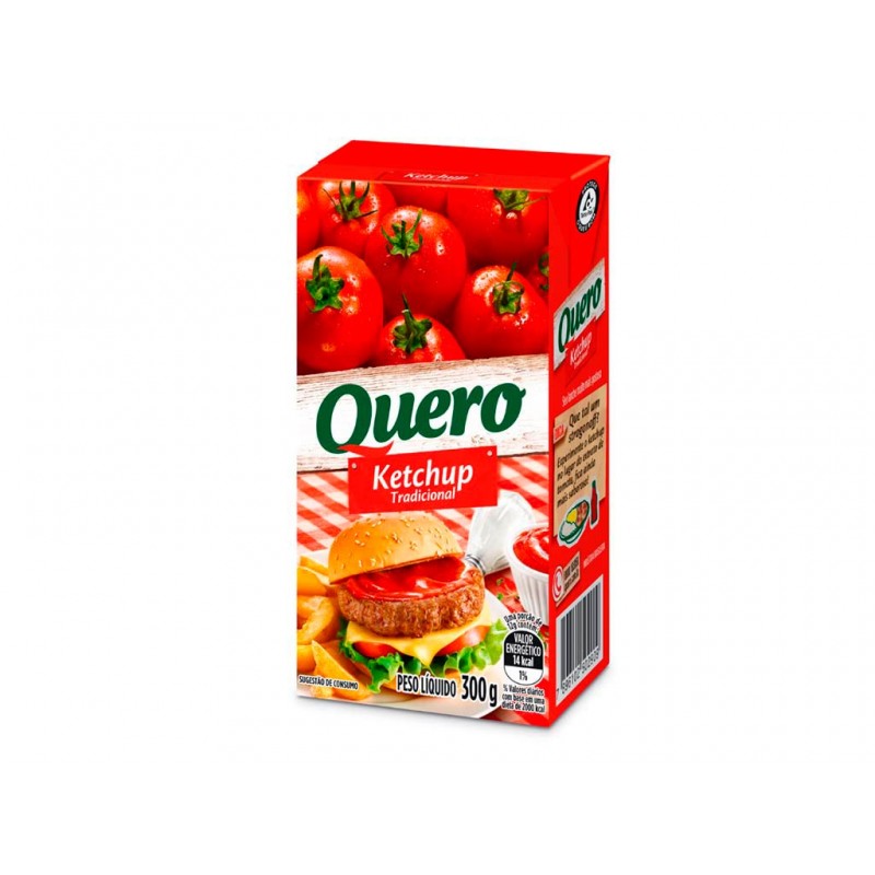 Ketchup Quero Tradicional 300gr Tp