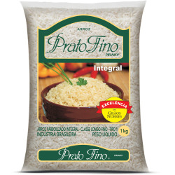 Arroz Prato Fino Parboilizado 1kg Integr