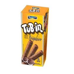Wafer Recheado Tubin 48gr Brigadeiro