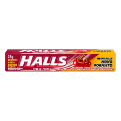 Bala Halls 28gr Cereja