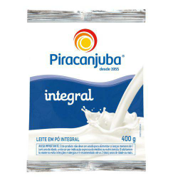 Leite em Pó Piracanjuba Sachê 400gr Inte