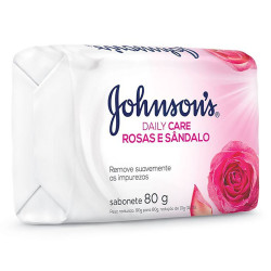 Sabonete Johnsons 80gr  Rosas e Sandâlo