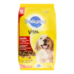 Ração Pedigree 1kg Adulto Carne Frango e