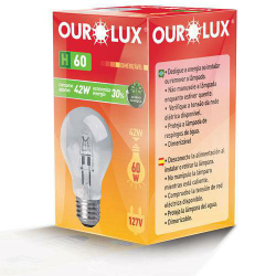 Lâmpada Ourolux Halógena H60 42w 127v