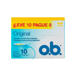 Absorvente O B Super Leve 10un e Pague 8