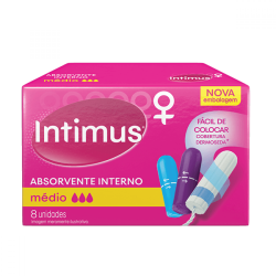 Absorvente Intímo Intimus Médio Com 8un