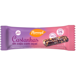 Barra Flormel Castanhas Zero 27gr Açaí e