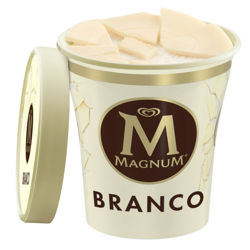 Sorvete Kibon Magnum PT 440ml Branco