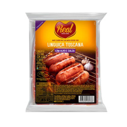 Linguica Real Suína Toscana 600gr Alho e