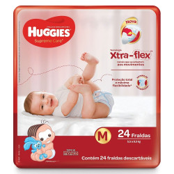 Fralda Huggies Supreme Care Jumbo Tam. M