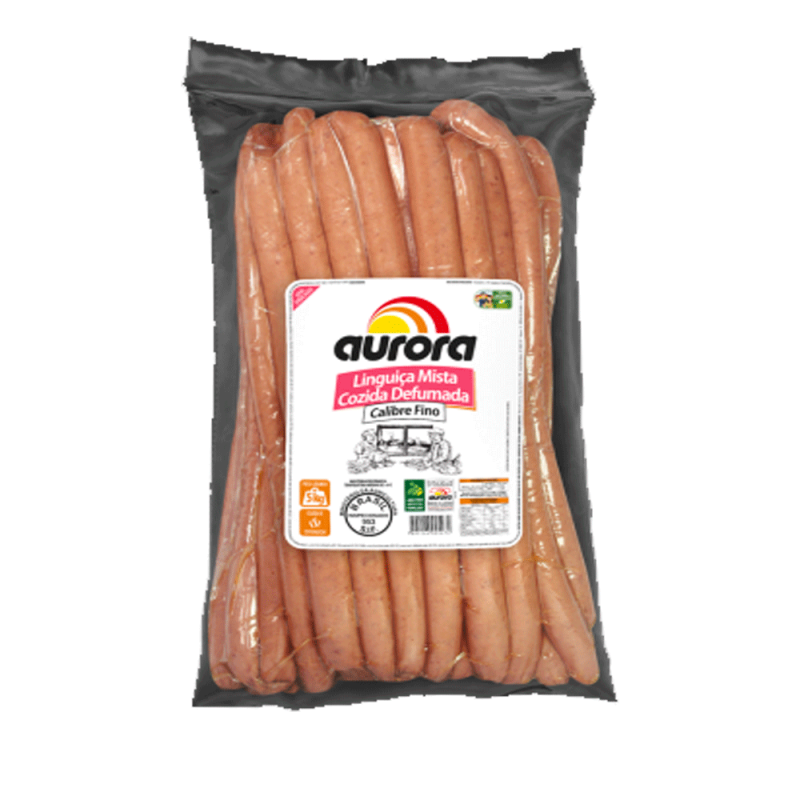 Linguiça Calabresa Fina Aurora Kg 