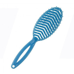 Escova Cabelo Katy Flex Reta Azul Glitte