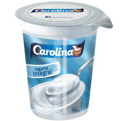 Iogurte Natural Carolina 160gr Integral
