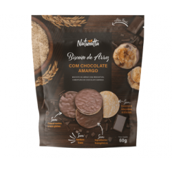 Biscoito Arroz Naturatta 60gr Chocolate 
