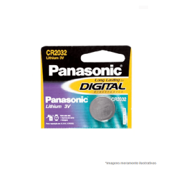 Bateria Lítio Botão Panasonic CR2032 C/1