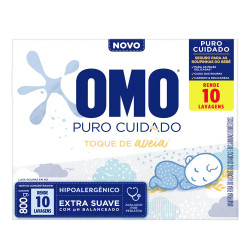 Lava Roupas em Pó Omo 800gr Caixa Puro C