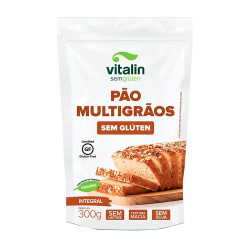 Mistura Para Pão Multigrãos 300Gr Sem Glúten Vitalin