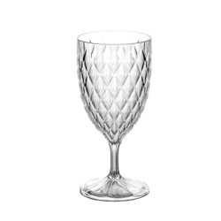 Taça Glamour Água Plasútil 380ml Transpa