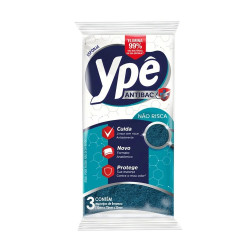 Esponja Ypê Não Risca com 3un Antibacter