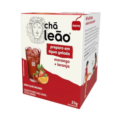 Chá Leão Gelado 23gr Morango Com Laranja