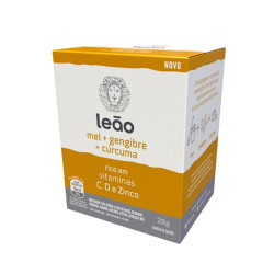 Chá Leão Vitaminico 20gr Mel, Gengibre e
