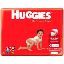 Fralda Huggies Supreme Care Mega