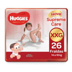 Fralda Huggies Supreme Care Mega XGG c/2