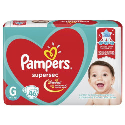 Fralda Pampers Supersec Hiper G com 46