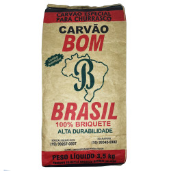 Carvão Bom Brasil Pacote Com 3,5kg