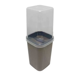 Porta Escova Clássico Plasútil Cinza