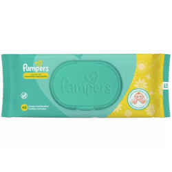 Toalha Umedecida Pampers com 48 Unidades