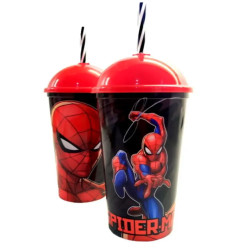 Copo Shake Plasútil 500ml Homem Aranha