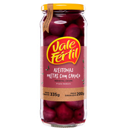 Azeitona Vale Fértil Preta Vidro 200gr c